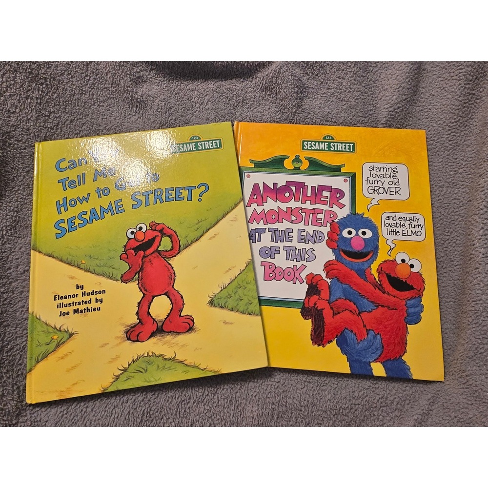 Sesame Street Kohls Cares Book Set Elmo Grover Another Monster Hardcover 2017